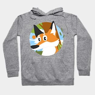 Fox Face Cartoon Hoodie